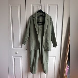 Sage blazer and pants set